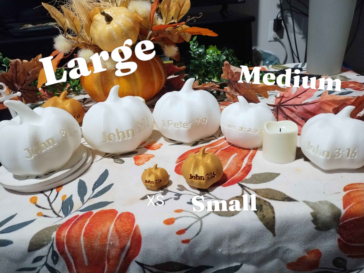 Gospel 3D Printed Glowing Pumpkin