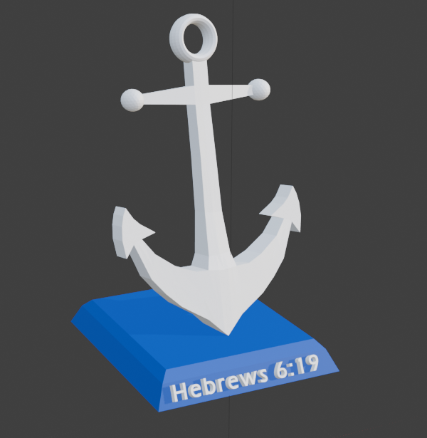 Anchored in Christ - A 3D Printed Stand (Multicolor)